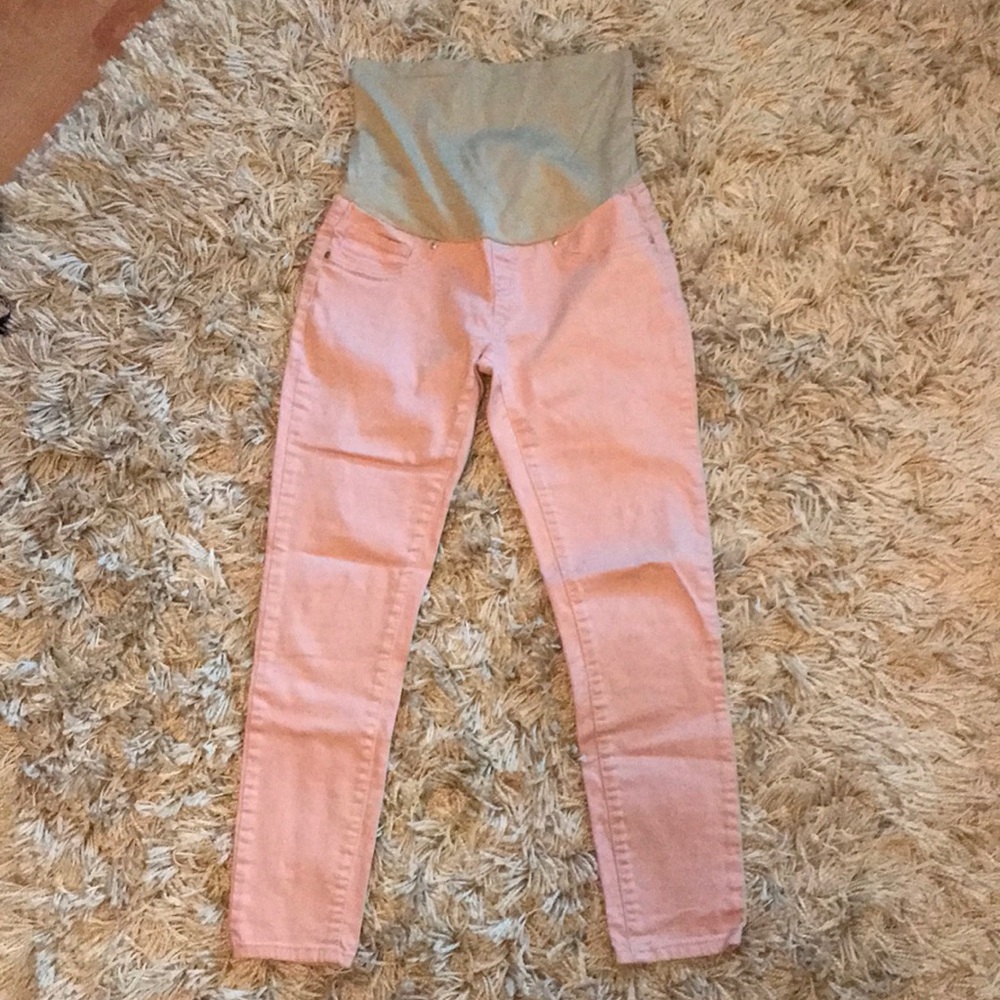 Coral Maternity Jeans
